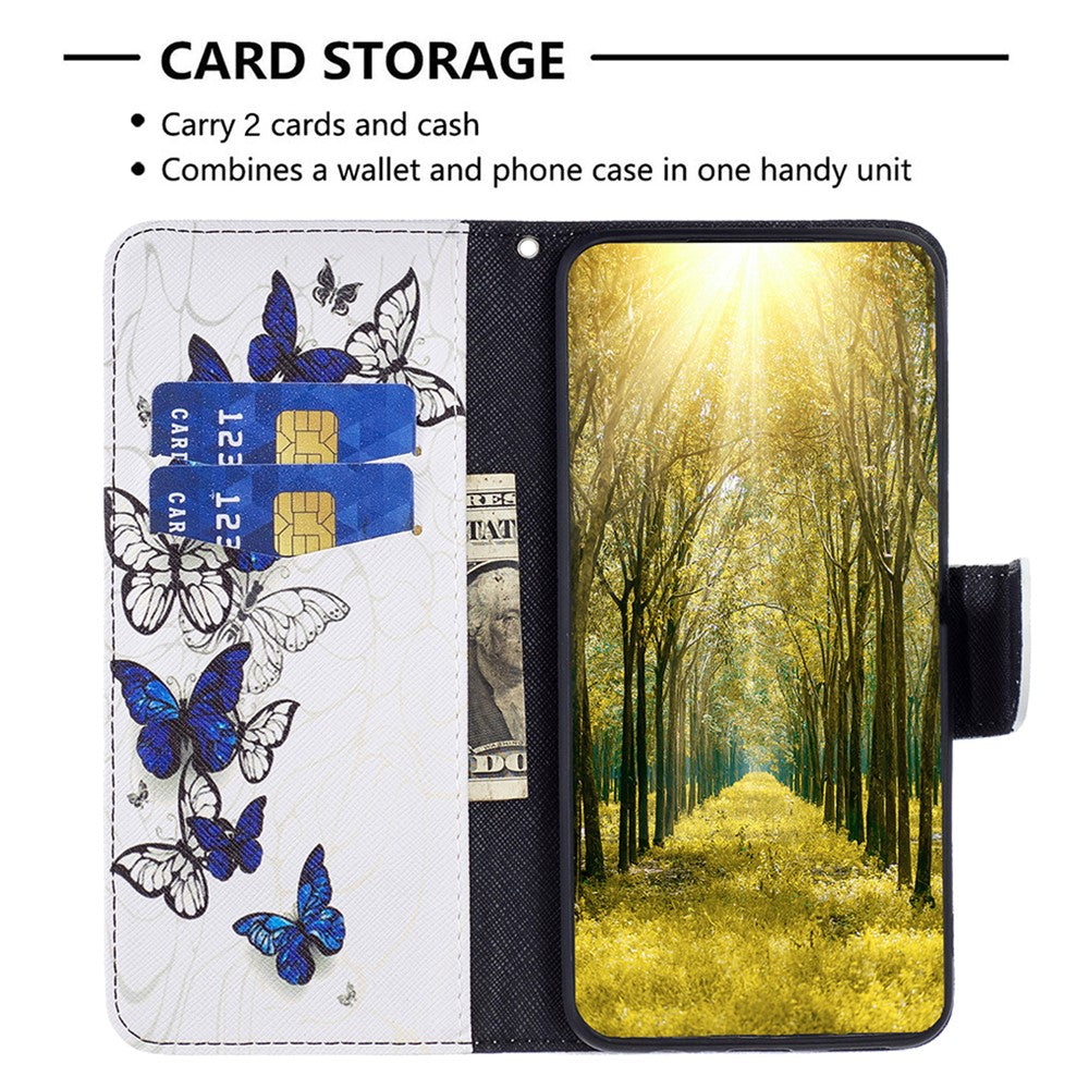 For Samsung Galaxy A34 5G Leather Case Pattern Printing Wallet Stand Flip Mobile Cover