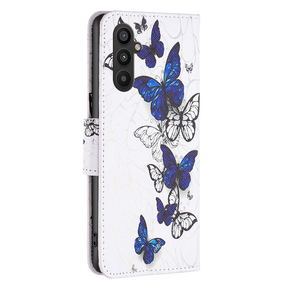 For Samsung Galaxy A34 5G Leather Case Pattern Printing Wallet Stand Flip Mobile Cover