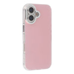 For iPhone 16 Plus Case PC + TPU IMD Phone Cover with Electroplated Camera Frame
