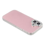 For iPhone 16 Plus Case PC + TPU IMD Phone Cover with Electroplated Camera Frame