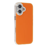 For iPhone 16 Plus Case PC + TPU IMD Phone Cover with Electroplated Camera Frame