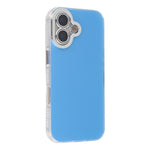 For iPhone 16 Plus Case PC + TPU IMD Phone Cover with Electroplated Camera Frame