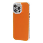 For iPhone 14 Pro Case PC + TPU IMD Phone Cover with Electroplated Camera Frame