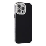 For iPhone 14 Pro Case PC + TPU IMD Phone Cover with Electroplated Camera Frame