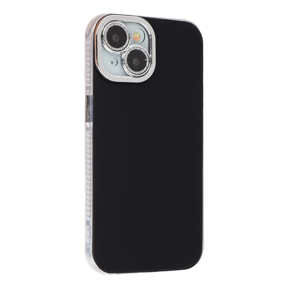 Til iPhone 13 Cover PC + TPU IMD Telefoncover med Galvaniseret Kameraramme