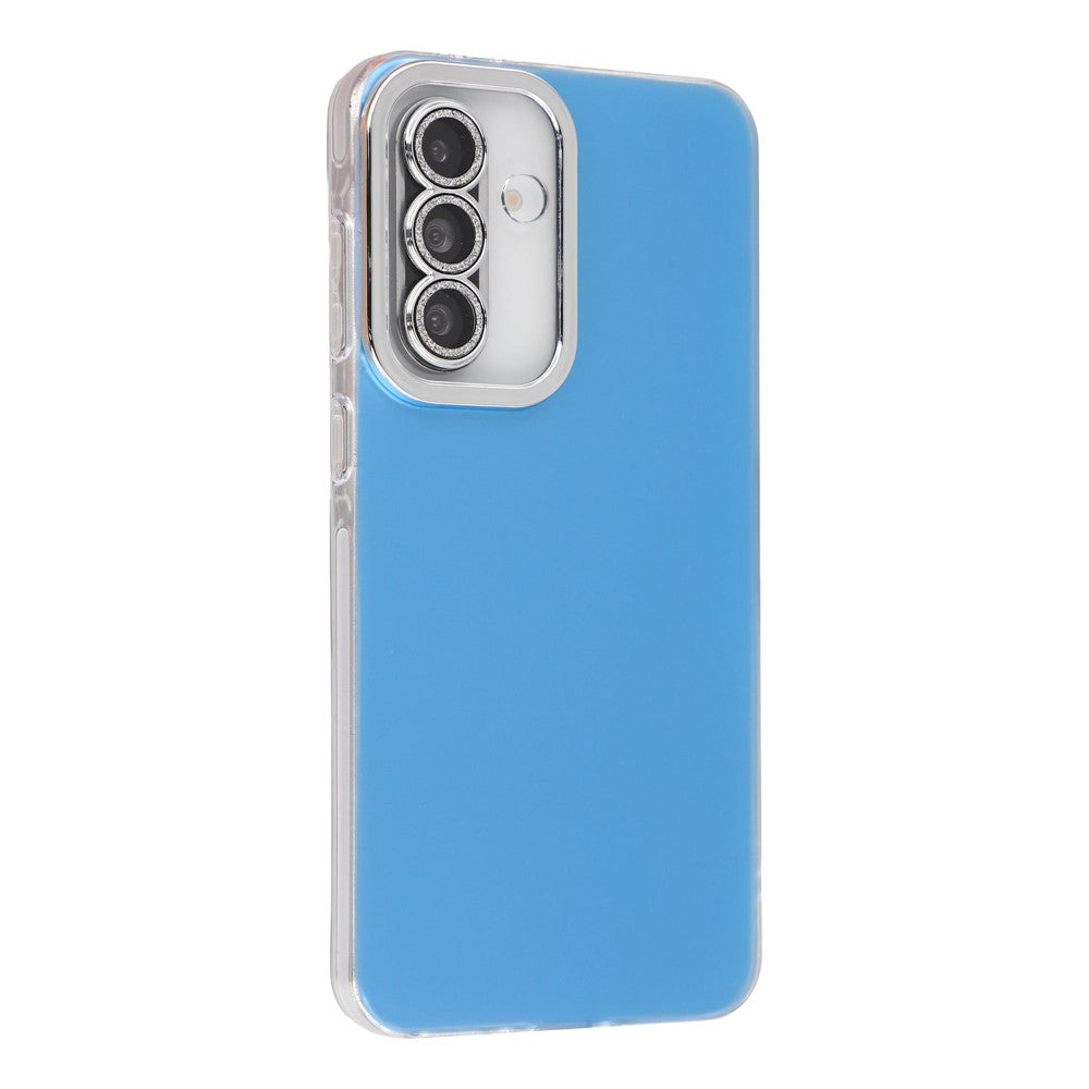 For Samsung Galaxy S25 Case PC + TPU IMD Phone Cover with Electroplated Camera Frame