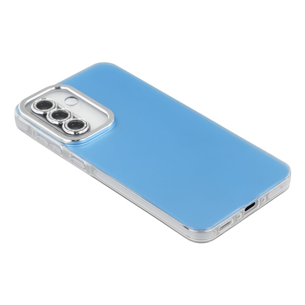 For Samsung Galaxy S25 Case PC + TPU IMD Phone Cover with Electroplated Camera Frame