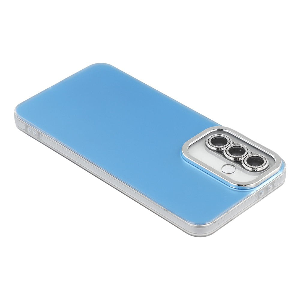 For Samsung Galaxy S25 Case PC + TPU IMD Phone Cover with Electroplated Camera Frame