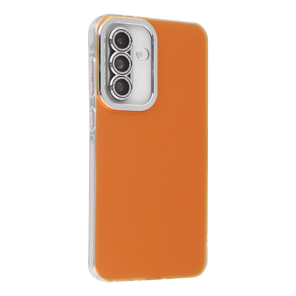 For Samsung Galaxy S25 Case PC + TPU IMD Phone Cover with Electroplated Camera Frame