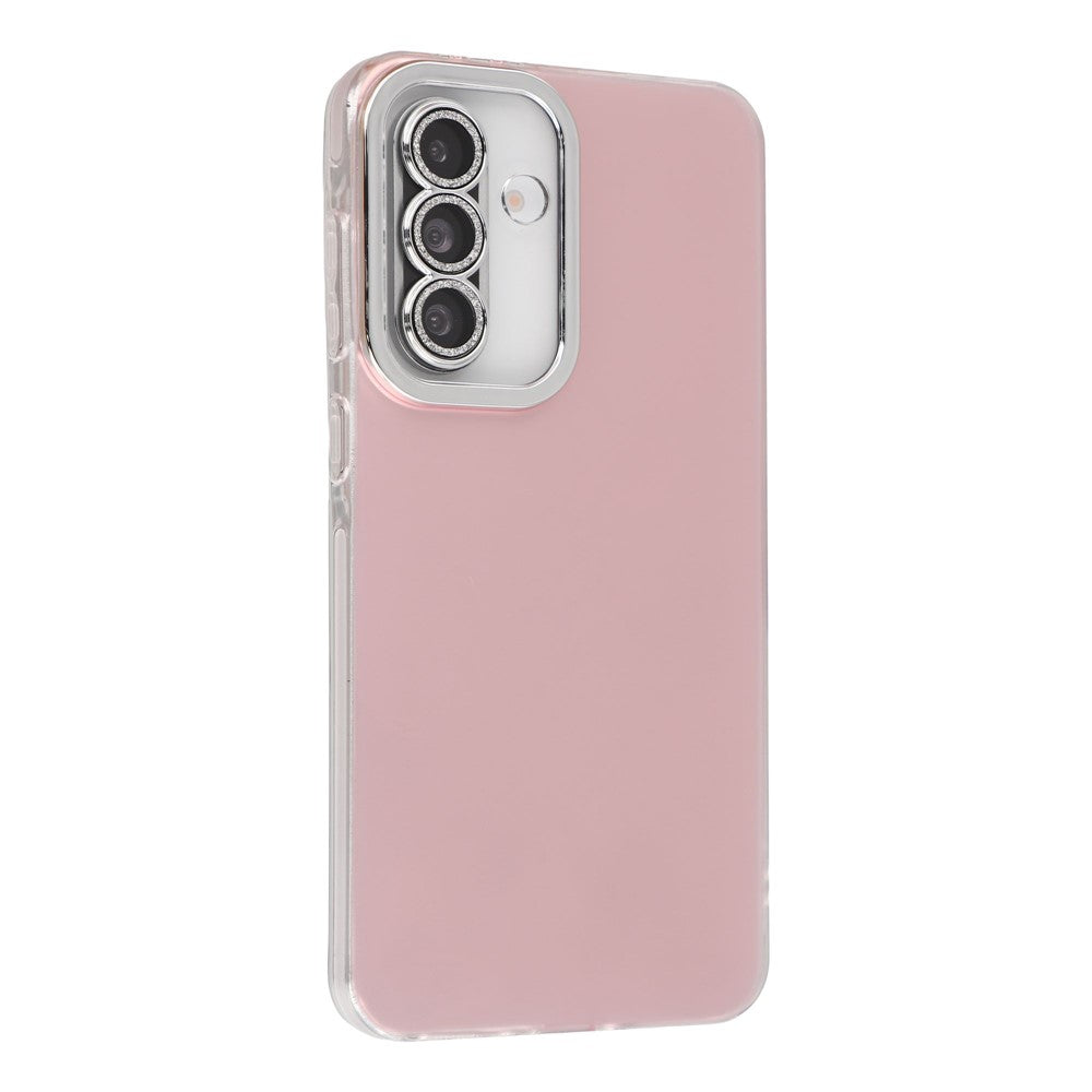 For Samsung Galaxy S25 Case PC + TPU IMD Phone Cover with Electroplated Camera Frame