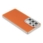 For Samsung Galaxy S24 Ultra Case PC + TPU IMD Phone Cover with Electroplated Camera Frame