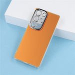 For Samsung Galaxy S24 Ultra Case PC + TPU IMD Phone Cover with Electroplated Camera Frame