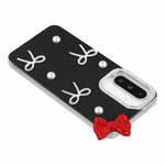 Til Samsung Galaxy S26 FE Cover Perle Sløjfe Indretning PC + TPU IMD Telefoncover med Rhinestone Kameraring