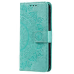 For Samsung Galaxy A54 5G Imprinted Mandala Flower Folding Stand Case PU Leather Wallet Magnetic Flip Phone Cover with Strap