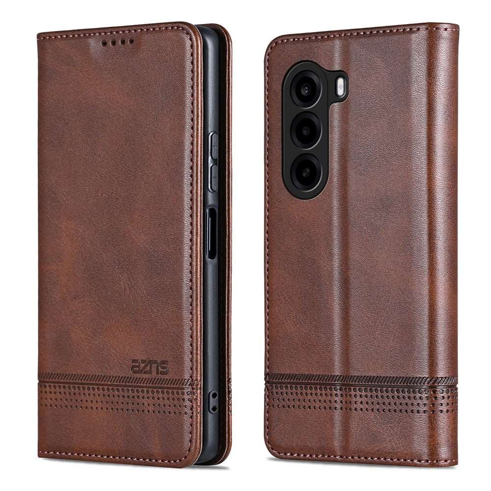 AZNS For OnePlus Turbo 6X 5G Case Cowhide Texture PU Leather Wallet Phone Cover