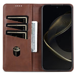 AZNS For OnePlus Turbo 6X 5G Case Cowhide Texture PU Leather Wallet Phone Cover