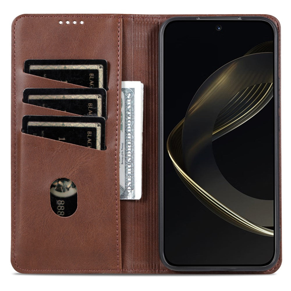 AZNS For OnePlus Turbo 6X 5G Case Cowhide Texture PU Leather Wallet Phone Cover