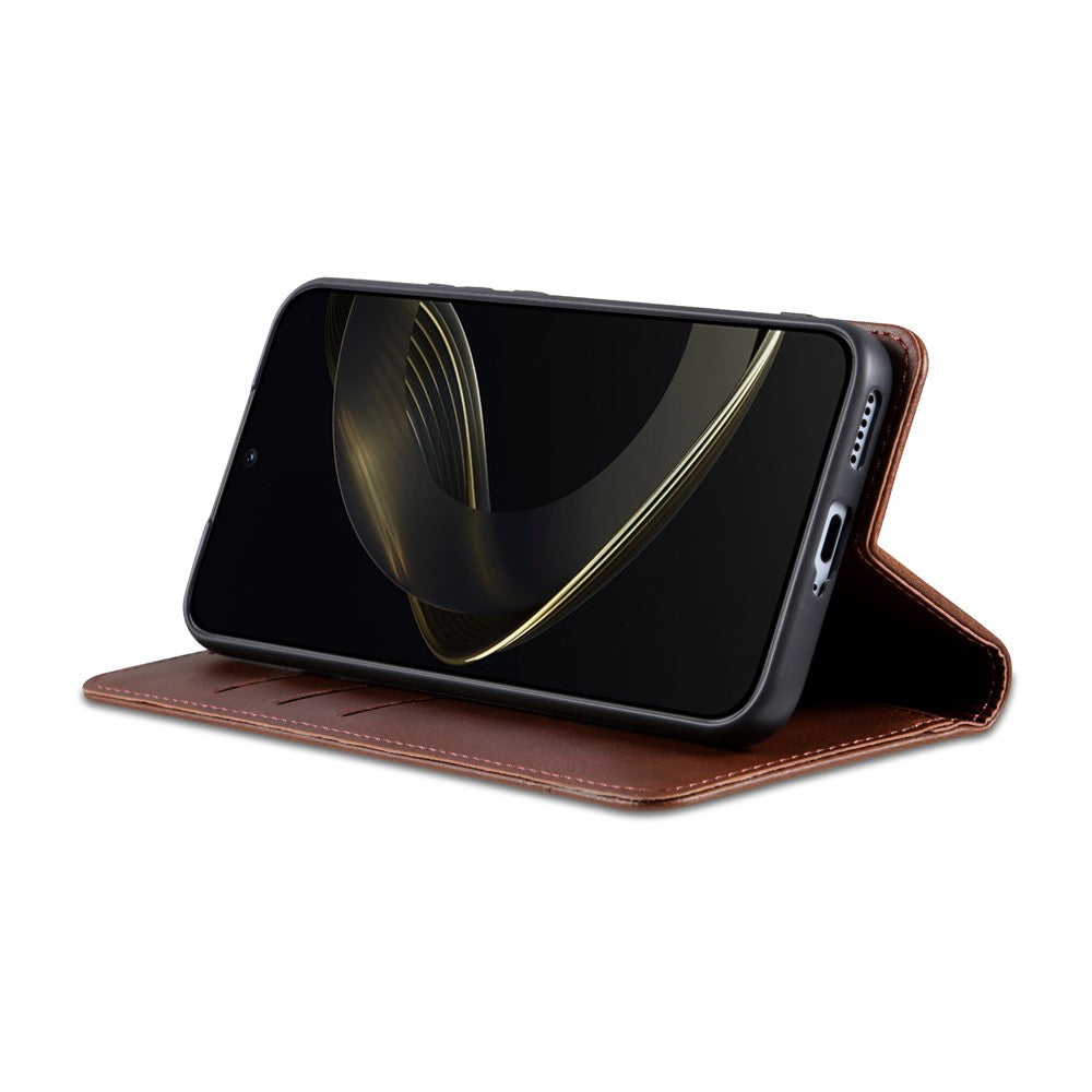 AZNS For OnePlus Turbo 6X 5G Case Cowhide Texture PU Leather Wallet Phone Cover