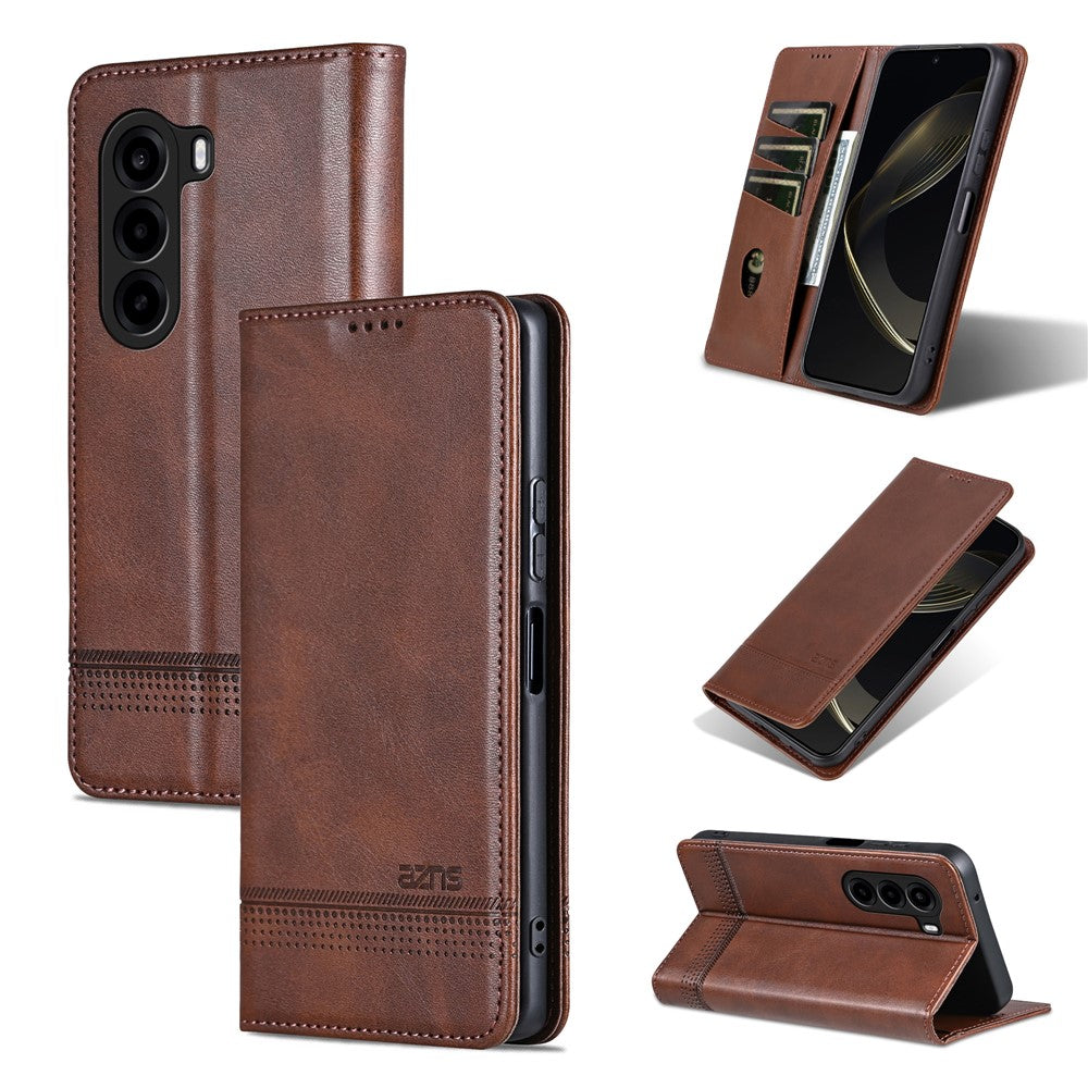 AZNS For OnePlus Turbo 6X 5G Case Cowhide Texture PU Leather Wallet Phone Cover