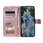 Til Samsung Galaxy A34 5G præget Mandala Blomst PU Læder Stødsikkert Pung Etui Magnetisk Lukning Flip Stativ Telefon Cover med Rem