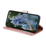 Til Samsung Galaxy A34 5G præget Mandala Blomst PU Læder Stødsikkert Pung Etui Magnetisk Lukning Flip Stativ Telefon Cover med Rem
