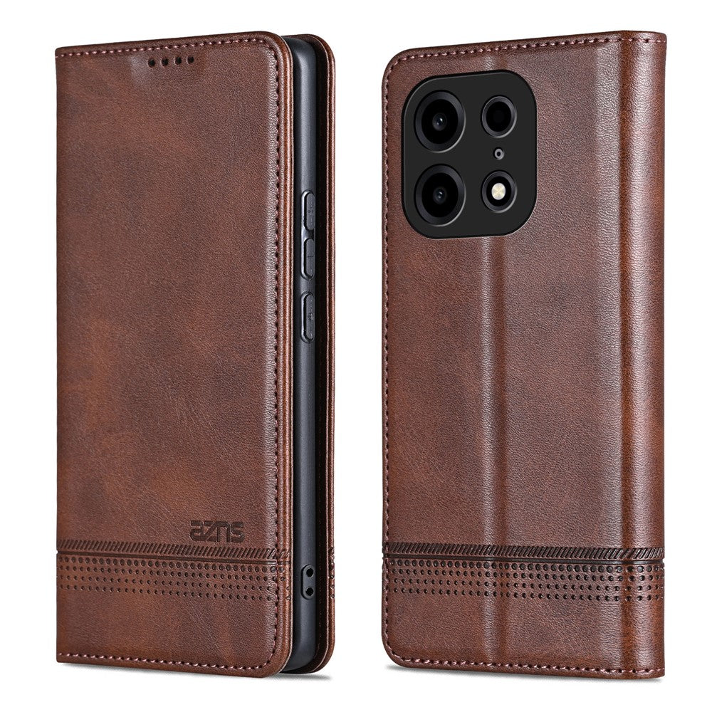 AZNS For OnePlus Turbo 6X Pro 5G Case Cowhide Texture PU Leather Wallet Phone Cover