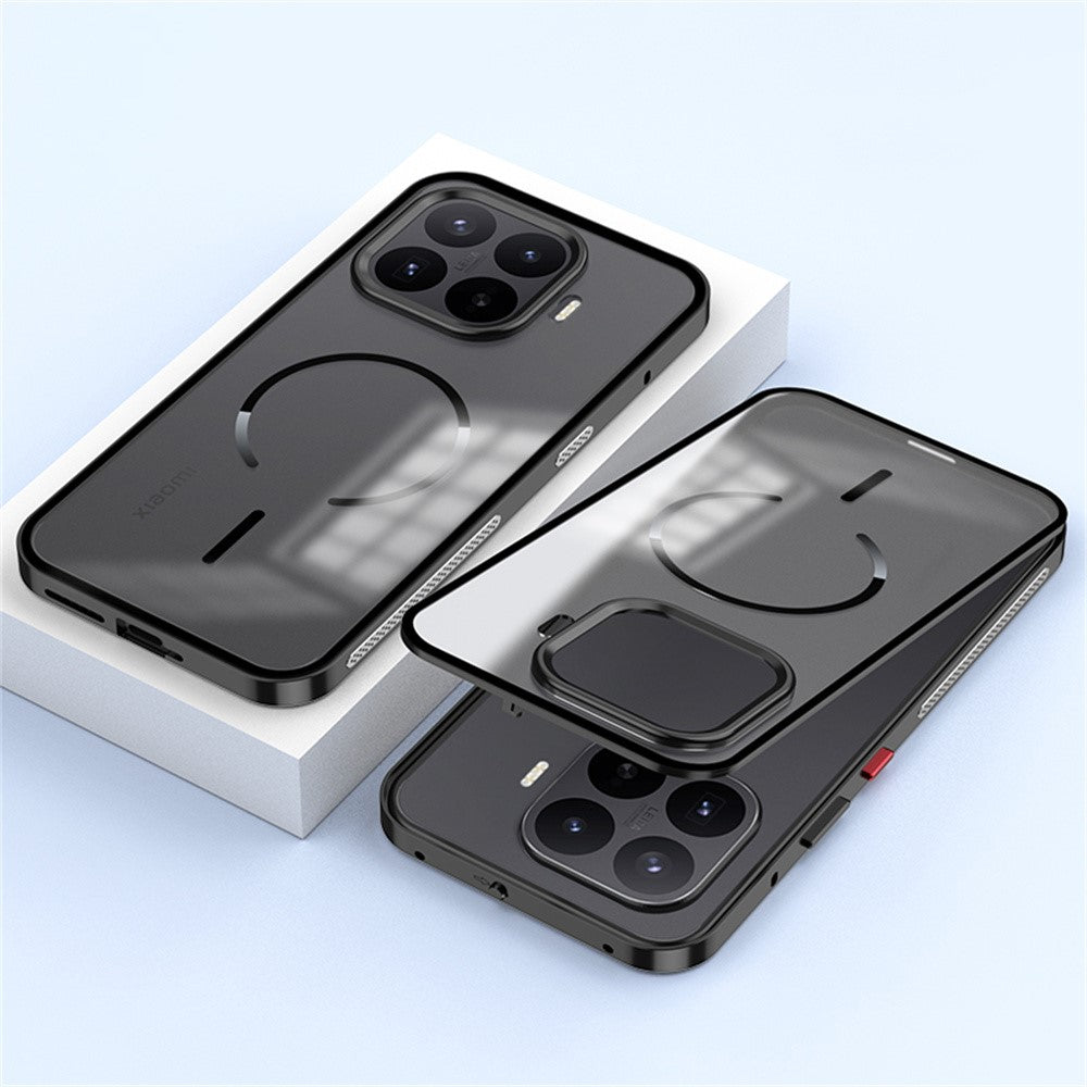 For Xiaomi 17T Pro Magnetic Case Aluminium Alloy PC Matte Phone Cover Pop-Up Snap Lock
