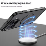 For Xiaomi 17T Pro Magnetic Case Aluminium Alloy PC Matte Phone Cover Pop-Up Snap Lock