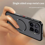 For Xiaomi 17T Pro Magnetic Case Aluminium Alloy PC Matte Phone Cover Pop-Up Snap Lock