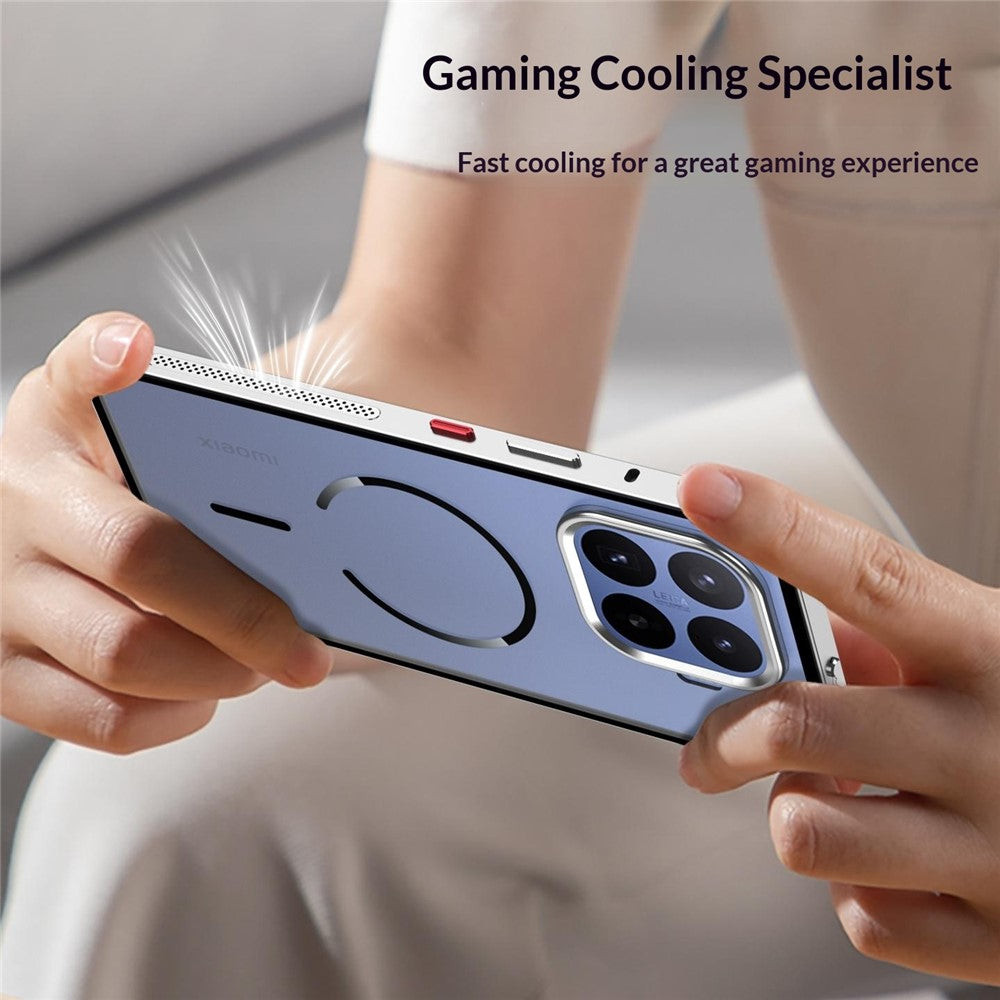 For Xiaomi 17T Pro Magnetic Case Aluminium Alloy PC Matte Phone Cover Pop-Up Snap Lock