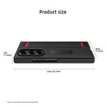 Til Samsung Galaxy Z Fold8 Ultra Cover med Skjult Støttefod, Litchi Tekstur Læder Beskyttelsescover med Hærdet Glasfilm