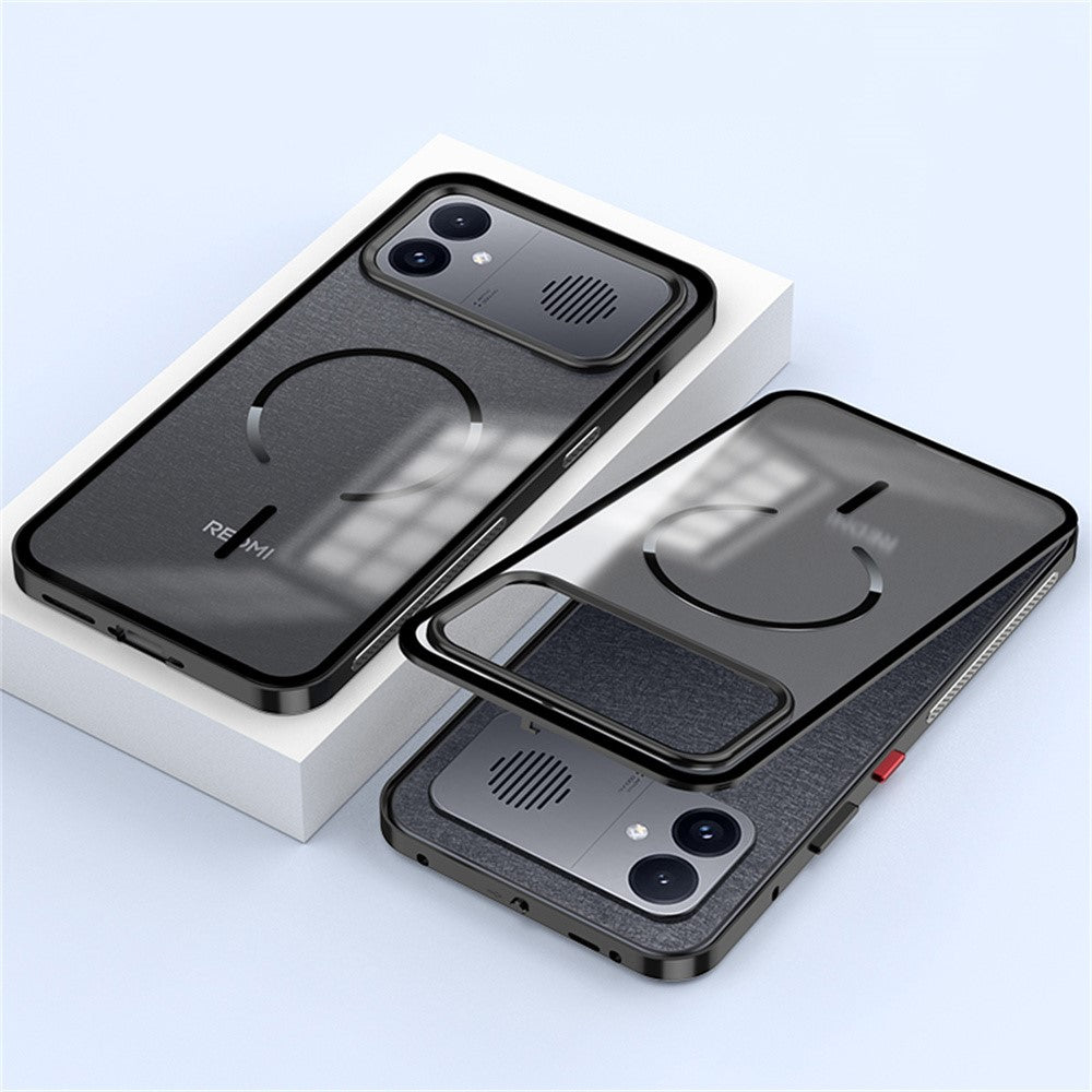 For Xiaomi Redmi K90 Max 5G Magnetic Case Aluminium Alloy PC Matte Phone Cover Pop-Up Snap Lock
