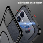 For Xiaomi Redmi K90 Max 5G Magnetic Case Aluminium Alloy PC Matte Phone Cover Pop-Up Snap Lock