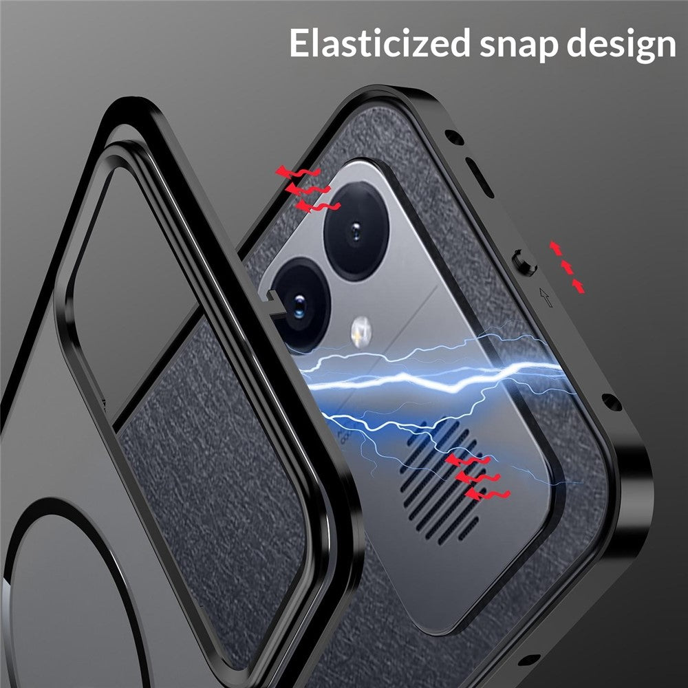 For Xiaomi Redmi K90 Max 5G Magnetic Case Aluminium Alloy PC Matte Phone Cover Pop-Up Snap Lock