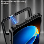 For Xiaomi Redmi K90 Max 5G Magnetic Case Aluminium Alloy PC Matte Phone Cover Pop-Up Snap Lock