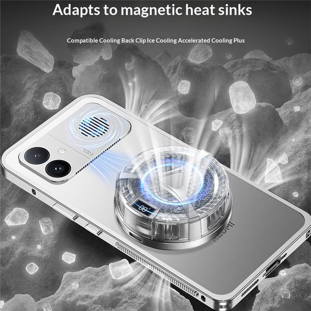 For Xiaomi Redmi K90 Max 5G Bumper Case Metal Frame Heat Dissipation Cover