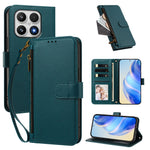 For Xiaomi 17 Case 4 Card Slots Wallet Stand PU Leather Phone Cover with Wrist Strap