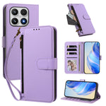 For Xiaomi 17 Case 4 Card Slots Wallet Stand PU Leather Phone Cover with Wrist Strap