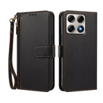 For Motorola Edge 70 Pro 5G Case 4 Card Slots Wallet Stand PU Leather Phone Cover with Wrist Strap