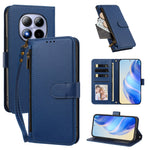 For Xiaomi Poco M8 Pro 5G / Xiaomi Redmi Note 15 Pro+ 5G (Global) Case 4 Card Slots Wallet Stand PU Leather Phone Cover with Wrist Strap