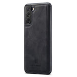 DG.MING For Samsung Galaxy S21 4G / S21 5G Case PU Leather Covered PC + TPU Hybrid Phone Shell