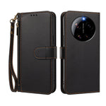 For Xiaomi 17 Ultra 5G Case 4 Card Slots Wallet Stand PU Leather Phone Cover with Wrist Strap