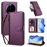 For Xiaomi 17 Ultra 5G Case 4 Card Slots Wallet Stand PU Leather Phone Cover with Wrist Strap