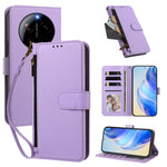 For Xiaomi 17 Ultra 5G Case 4 Card Slots Wallet Stand PU Leather Phone Cover with Wrist Strap