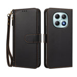 Xiaomi Poco M8 5G / Xiaomi Redmi Note 15 4G (Global) / Xiaomi Redmi Note 15 5G (Global) etui med 4 kortlommer, PU-lædertegnebogsetui til mobil med håndledsrem