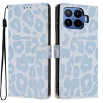 For Xiaomi 17T Pro Case Leopard Print Wallet Stand Flip Leather Phone Cover with Wrist Strap