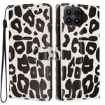 For Xiaomi 17 Case Leopard Print Wallet Stand Flip Leather Phone Cover with Wrist Strap