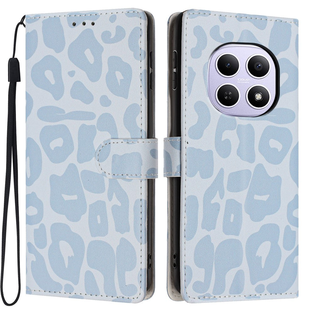 For Xiaomi Redmi Note 15 5G (Global)  /  Poco M8 5G Case Leopard Print Wallet Stand Flip Leather Phone Cover with Wrist Strap