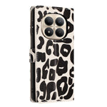 For Xiaomi Redmi Note 15 Pro+ 5G (Global)  /  Poco M8 Pro 5G Case Leopard Print Wallet Stand Flip Leather Phone Cover with Wrist Strap