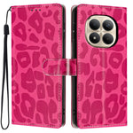 For Xiaomi Redmi Note 15 Pro+ 5G (Global)  /  Poco M8 Pro 5G Case Leopard Print Wallet Stand Flip Leather Phone Cover with Wrist Strap
